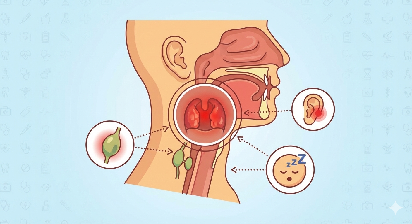 التهاب الحلق وكيف تتخلص من هذا الألم بسرعة؟