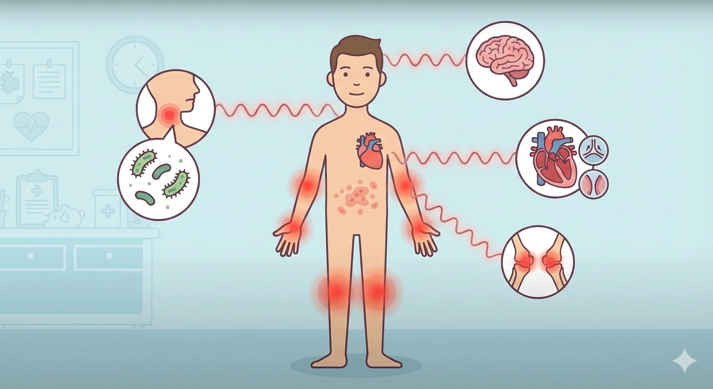 اكثر من مجرد “احتقان في الزور”  الحمى الروماتيزمية