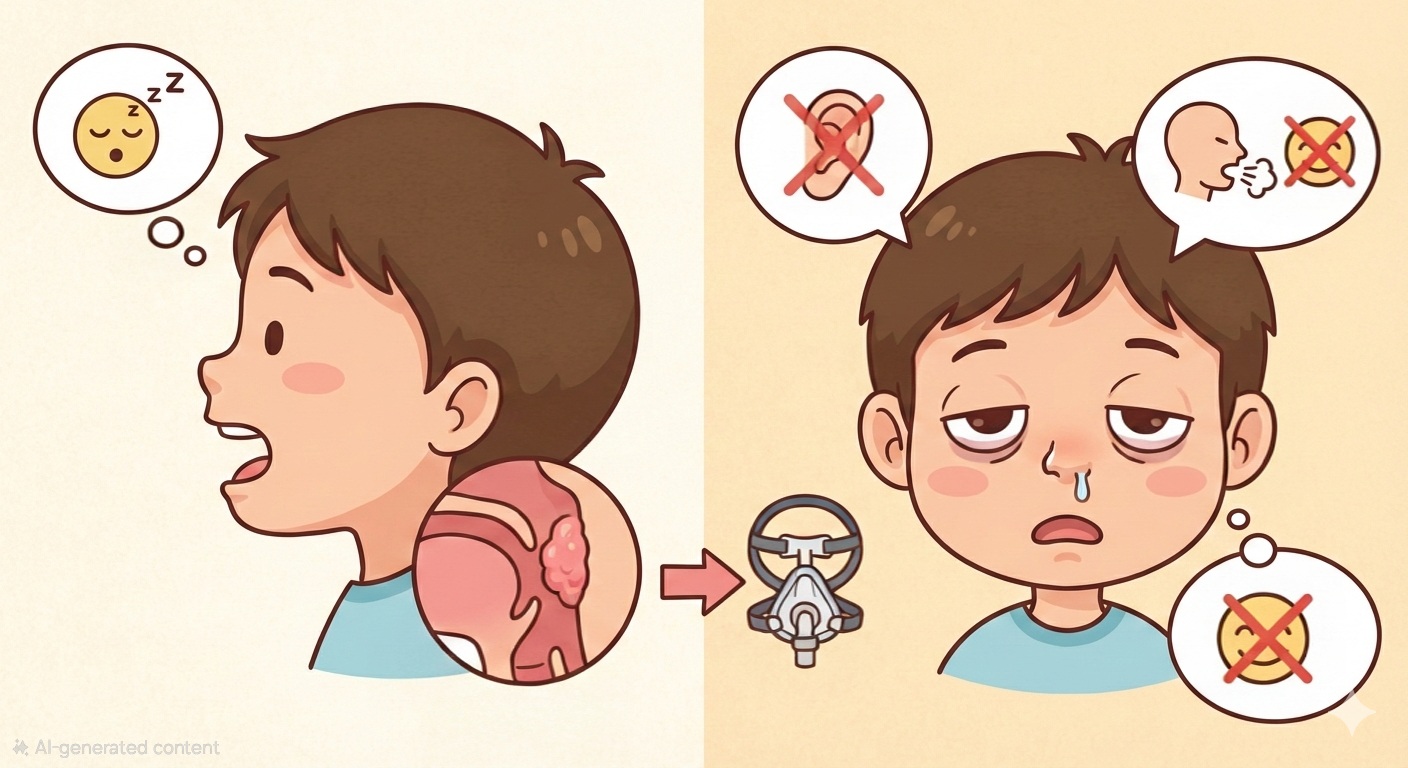 تضخم اللحمية: اللص الخفي الذي يسرق سمع طفلك!