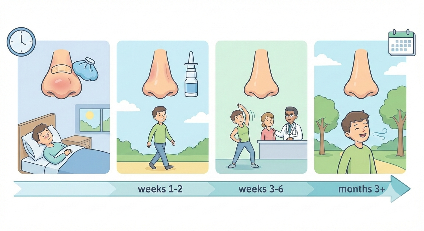 متى أستطيع التنفس بشكل طبيعي بعد عملية الغضاريف؟ دليلك يوماً بيوم