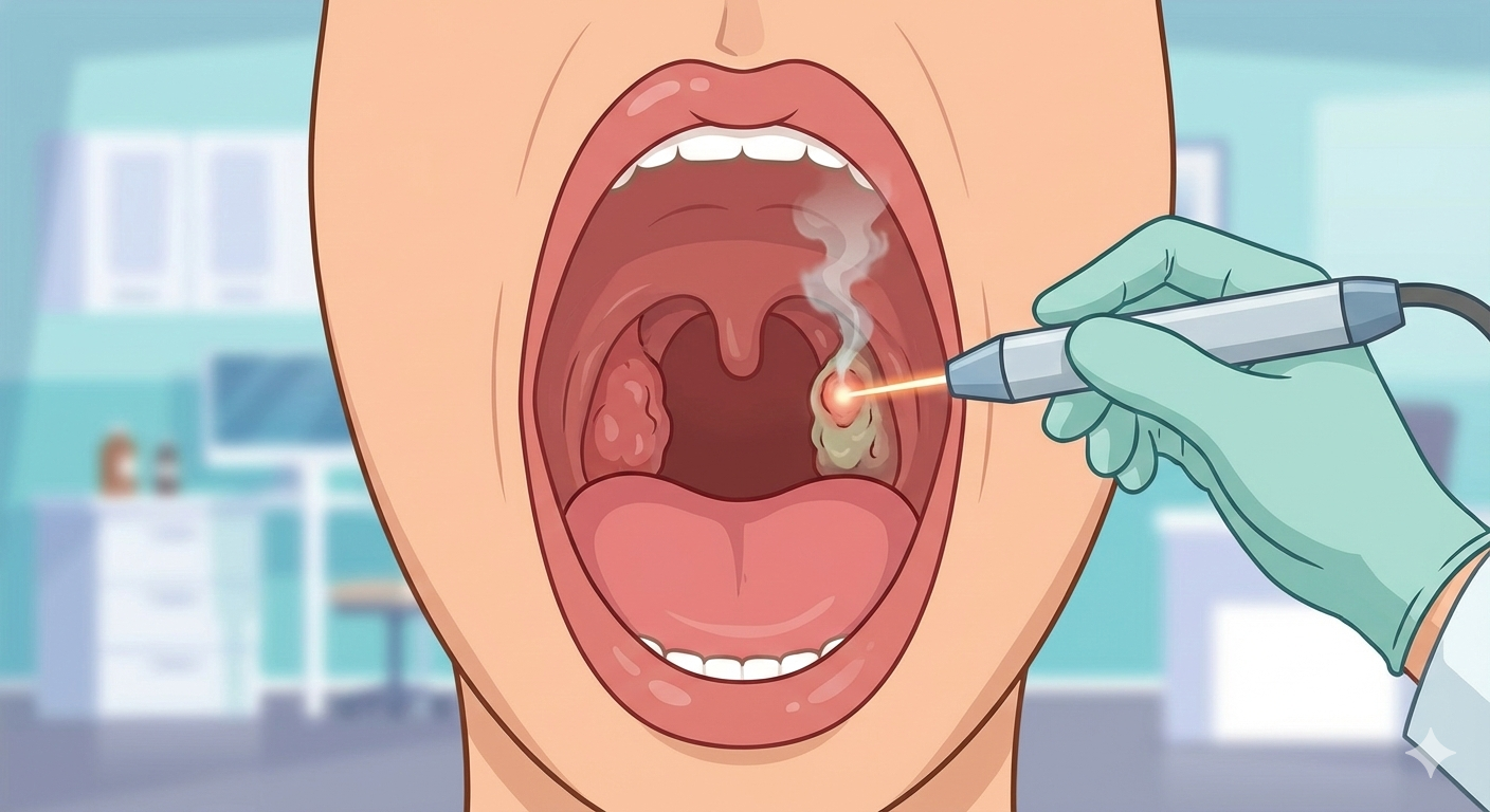 هل يمكن إزالة اللوزتين بالليزر؟ الحقيقة الكاملة وراء “العملية السحرية”