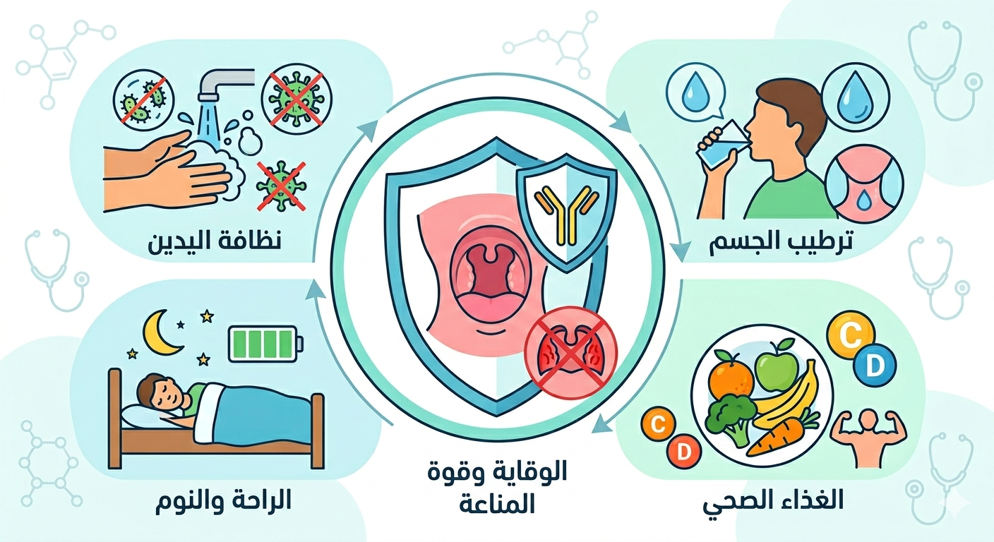 كيفية الوقاية من التهاب اللوزتين:   خطوات بسيطة لحلق صحي ومناعة قوية