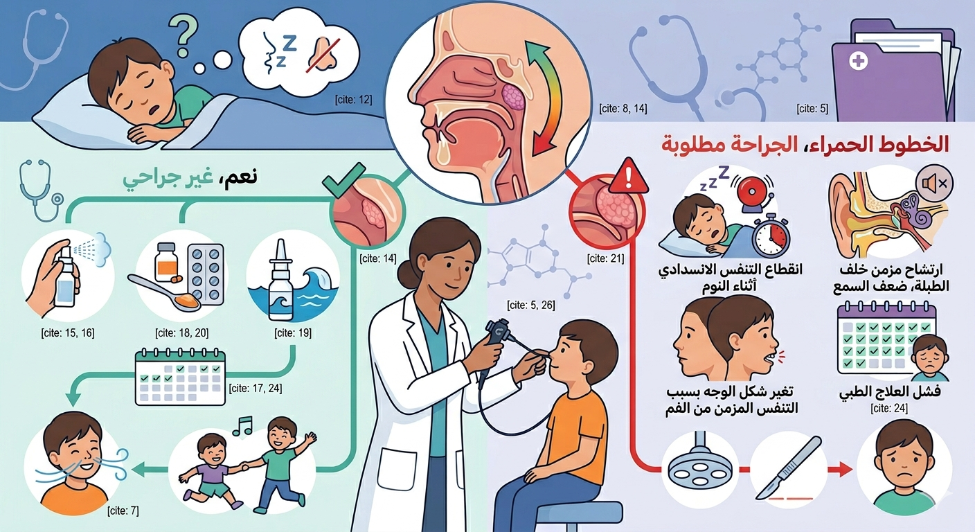 هل يمكن علاج اللحمية عند الأطفال بدون جراحة؟