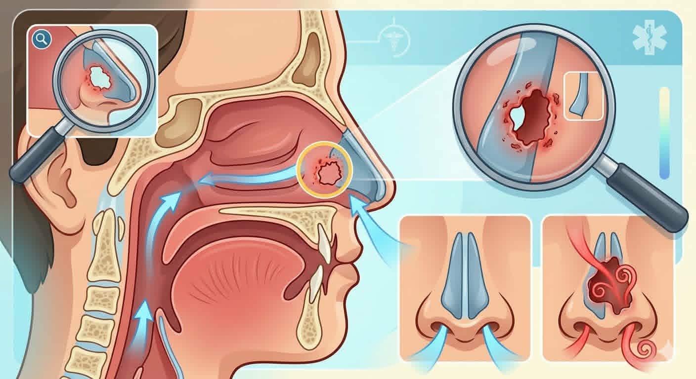 أسباب وعلاج ثقب الحاجز الأنفي